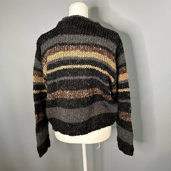 ANTHROPOLOGIE Relais Striped Sweater Size Medium Petite - Picture 4 of 6